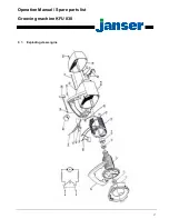 Предварительный просмотр 17 страницы Janser KFU 830 Operation Manual