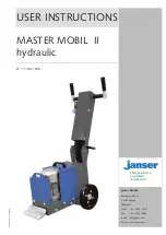 Janser MASTER MOBIL II User Instructions предпросмотр