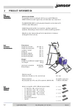 Предварительный просмотр 12 страницы Janser MASTER MOBIL II User Instructions