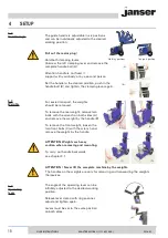 Предварительный просмотр 18 страницы Janser MASTER MOBIL II User Instructions