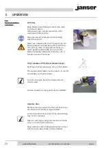 Предварительный просмотр 20 страницы Janser MASTER MOBIL II User Instructions