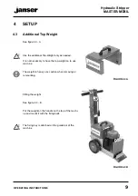 Предварительный просмотр 9 страницы Janser Master Mobile hydrauli User Instructions