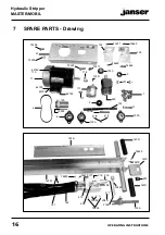 Предварительный просмотр 16 страницы Janser Master Mobile hydrauli User Instructions