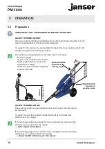 Предварительный просмотр 10 страницы Janser PM-1600 Operating Manual