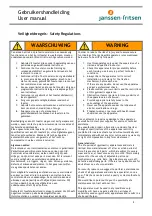 Preview for 2 page of Janssen Fritsen 1411331 User Manual