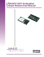 Janus Remote Communications LTE910CF User Manual preview