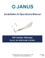 Janus AC-4CM10-640-F-20-000 Installation & Operation Manual preview