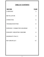 Preview for 2 page of Janus SHW-MRI-1 User Manual