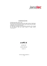 Preview for 1 page of Janz Tec emPC-X Series Hardware Manual