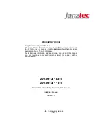 Janz Tec emPC-X1600 Hardware Manual preview