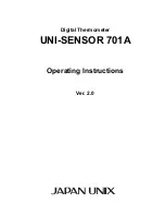 JAPAN UNIX UNI-200 Operating Instructions Manual предпросмотр