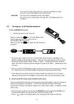 Preview for 6 page of JAPAN UNIX UNI-SENSOR 701A Operating Instructions Manual