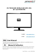 JAPANNEXT JN-T2822UHD User Manual preview