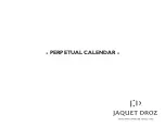 Preview for 1 page of Jaquet Droz PERPETUAL CALENDAR Manual