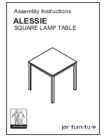 Jar Furniture ALESSIE Assembly Instructions предпросмотр