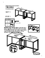 Preview for 6 page of Jar Furniture Tre desk D6A Assembly Instructions Manual