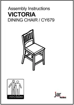 Предварительный просмотр 1 страницы Jar Furniture VICTORIA CY679 Assembly Instructions Manual