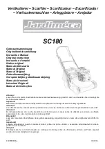 Jardimeca SC180 Instruction Manual preview