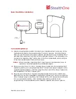 Preview for 8 page of Jaric Design StealthOne Owner'S Manual