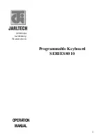 Предварительный просмотр 1 страницы JARLTECH 8010M Operation Manual