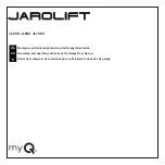 JAROLIFT JL600 Assembly And Operating Instructions Manual preview