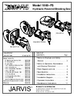 Предварительный просмотр 1 страницы Jarvis 1000-FS Operation And Maintenance Instructions