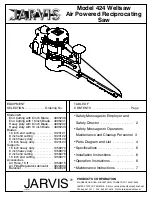 Jarvis 424 Wellsaw Operation Instructions Manual preview