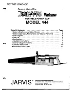 Jarvis 444 Wellsaw Owner'S Manual preview