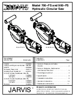 Preview for 1 page of Jarvis 700--FS Instruction Manual