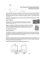 Preview for 1 page of Jas Audio GP-120 Operating Instructions