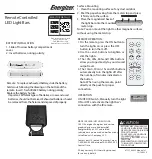 Preview for 1 page of Jasco Energizer Quick Start Manual