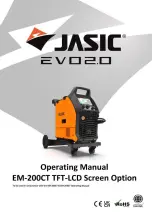 Jasic EVO 2.0 Operating Manual предпросмотр