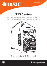 Jasic TIG 200 Dual Voltage Operator'S Manual preview