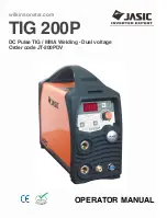 Jasic TIG 200P Operator'S Manual preview