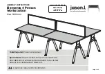 Preview for 1 page of Jason.L Elements 4 Person Workstation Assembly Instructions Manual