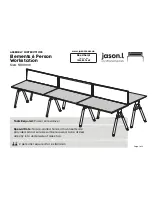 Предварительный просмотр 1 страницы Jason.L Elements 6 Person Workstation Assembly Instructions Manual