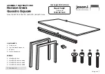 Предварительный просмотр 2 страницы Jason.L Horizon Desk Quadro Square Assembly Instructions Manual