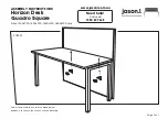 Предварительный просмотр 7 страницы Jason.L Horizon Desk Quadro Square Assembly Instructions Manual