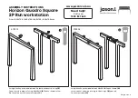 Предварительный просмотр 3 страницы Jason.L Horizon Quadro Square 2P Run workstation Assembly Instructions Manual