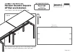 Предварительный просмотр 6 страницы Jason.L Horizon Quadro Square 2P Run workstation Assembly Instructions Manual