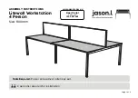 Preview for 1 page of Jason.L Litewall Workstation 4 Person Assembly Instructions