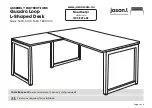 Preview for 1 page of Jason.L Quadro Loop L-Shaped Desk Assembly Instructions Manual