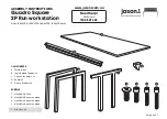 Предварительный просмотр 2 страницы Jason.L Quadro Square 2P Run workstation Assembly Instructions Manual