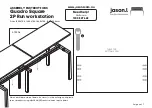 Предварительный просмотр 6 страницы Jason.L Quadro Square 2P Run workstation Assembly Instructions Manual