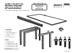 Предварительный просмотр 2 страницы Jason.L Quadro Square 4P workstation Assembly Instructions Manual