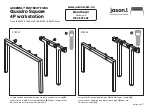 Предварительный просмотр 3 страницы Jason.L Quadro Square 4P workstation Assembly Instructions Manual