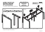 Предварительный просмотр 5 страницы Jason.L Quadro Square 4P workstation Assembly Instructions Manual