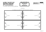 Предварительный просмотр 7 страницы Jason.L Quadro Square 4P workstation Assembly Instructions Manual