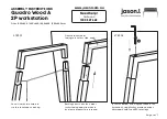 Preview for 3 page of Jason.L Quadro Wood A 2P workstation Assembly Instructions Manual