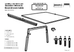 Предварительный просмотр 2 страницы Jason.L Quadro Wood A Boardroom table Assembly Instructions Manual